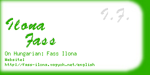 ilona fass business card